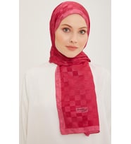 Armine Trend B.Janjan Şal 86  -  Pembe Dama Desen