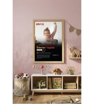 Kişiye Özel Film Posteri Ahşap Tablo  Girlflix UV Baskı Çerçeveli