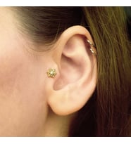 Gemi Dümeni Tragus Küpe (Gold)
