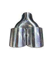 🚗 Krom 2’li Elips Model 90 mm Egzoz Ucu  Sportif & Paslanmaz Çelik (Standart)