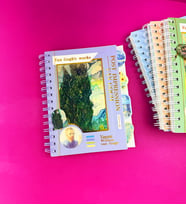 Van Gogh Hologram Kapaklı Defter (Mor)