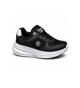 Celira Tmp Siyah Beyaz File Cilt Kadın Sneakers Spor Ayakkabı