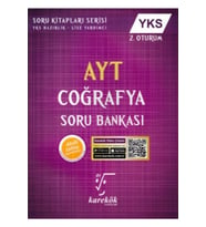 Karekök Yayınları Karekök Ayt Coğrafya Soru Bankası 2. Oturum Yeni (Çok Renkli)