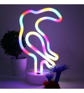 Neon Işık Gece Lambası Ev için Neon Lamba Düğün Parti Dekoru için Duvar Dekoru Papağan Tasarımlı