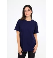 Rubadi Oversize (bol ve geniş kesim) Lacivert T-Shirt. Bisiklet Yaka, Basic, Salaş Model
