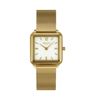 Obaku Denmark V309LXGWMG Quartz Hasır Altın Rengi Safir Cam 26 mm Kadın Kol Saati