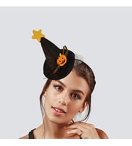 Halloween Cadıl.Siyah simli tüllü balk.yıld.mini ş