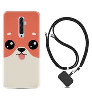 Oppo Reno 2Z 4 Lite 4 Pro 5 6 7 A31 Kılıf Boyun Askılı Silikon Sevimli Köpek 1731