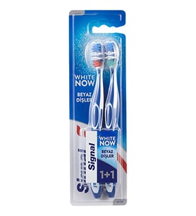 Signal White Now 1+1 Beyaz Dişler Diş Fırçası Orta