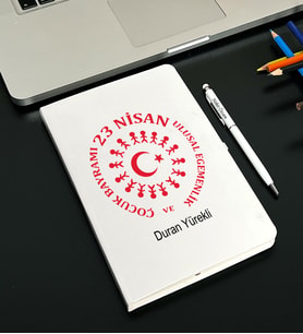 23 Nisan Tasarımlı Kişiye Defter Ve Kalem Seti
