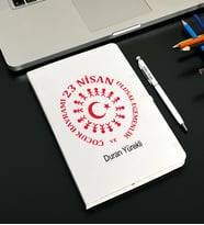 23 Nisan Tasarımlı Kişiye Defter Ve Kalem Seti