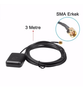 Aktif GPS Anten 1575.42Mhz 28dBi Anten Güçlendirici Navigasyon