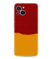 Reeder S23 Max Pro Kılıf Silikon Desen Özel Seri Sarı Kırmızı Boya 1708