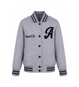 Trender Düğmeli A Baskı 3 ip Kolej Gri Erkek Çocuk Sweatshirt 8088