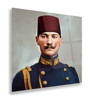 Asker Atatürk Cam Tablo