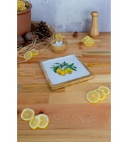 Bambum Kangura - Mango Ağacından Kare Tepsi Limon Küçük