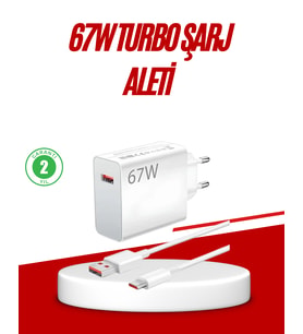 67 Watt Type C Hızlı Şarj Cihazı Huawei P30 P40 Mate 20 Pro Uyumlu