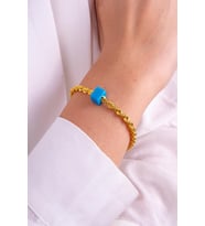 Altın Halat Bileklik 3 Mm