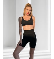 Fitinsane Seamless Toparlayıcı Siyah Kısa Spor Tayt