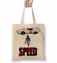 Speed Racer Hız Yarışçısı Bez Çanta Uzun Saplı