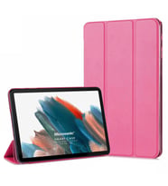 Microsonic Samsung Galaxy Tab A8 X200 Kılıf Slim Translucent Back Smart Cover Pembe