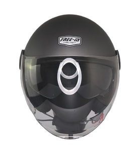 FR612 Mat Gri Motosiklet Kaskı Güneş Vizörlü Yarım Açık Motorcu Kask