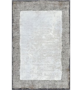 Eliana Home Baskılı, Yıkanabilir Kaymaz Taban Salon Halısı LNA0746 100x150 cm (Gri)