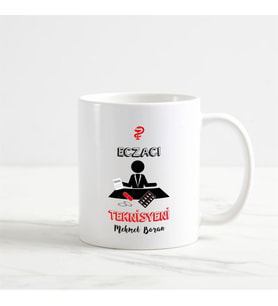 Eczacı Teknisyeni Kupa Bardak (3. Tasarım) (Beyaz)