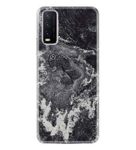 Vivo Y20 Kılıf Desenli Silikon Black Marble 4 1383