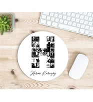 Kişiye Özel Atatürk Resimleri İle Bezenmiş H Harfli İsimli Baskılı Mouse Pad