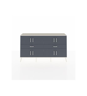 Arges Konsol 4 Raflı 2 Çekmeceli 8 Kapaklı 176x30x99 Aytaşı-Antrasit