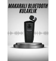 Makaralı Bluetooth Kulakiçi Yaka Kulaklığı Kablosuz Kulaklık