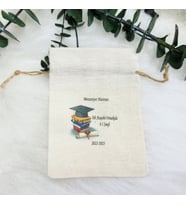 30 Adet Okul Mezuniyet Baskılı 9x12 cm  Baskılı Lavanta Kesesi Hediyelik-