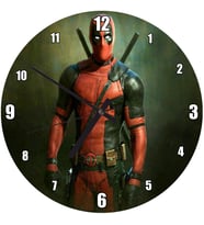 Cakatablo Film Karekteri Savaşçı Deadpool Duvar Saati