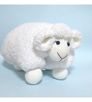 Pofuduk Kuzu Yastık Amigurumi Organik Oyuncak