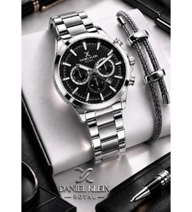 Daniel Klein Premium Çelik Kordon 2 Yıl Garantili 3 Atm Suya Dayanıklı Erkek Kol Saati EDK.R11095.2