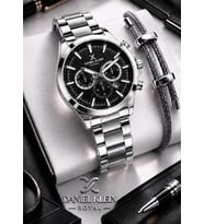 Daniel Klein Premium Çelik Kordon 2 Yıl Garantili 3 Atm Suya Dayanıklı Erkek Kol Saati EDK.R11095.2