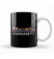 8 Bit Community  Logo Kupa Bardak Porselen