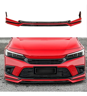 Honda Civic FE 2022 2023 Yeni Model Ön Ek Mat Siyah Plastik Ön Karlık