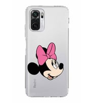 Xiaomi Poco M5s  Kamera Korumalı Kapak Minnie Mouse Tasarımlı Şeffaf  Kılıf