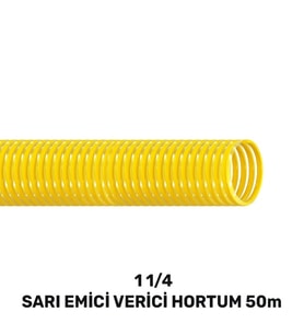 SGS4358 1 1/4 Sarı Emici Verici Hortum 50 Metre