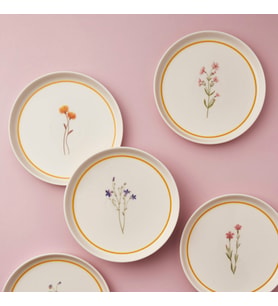 GÜRAL PORSELEN Bilbao 6 Parça 21 cm Pasta Takımı 2955