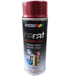 MOTİP METALİK KIRMIZI SPREY BOYA 400ML (Çok Renkli)