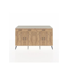 Kronos Konsol 4 Raflı 3 Çekmeceli 4 Kapaklı 176x59x99 Aytaşı-Çam