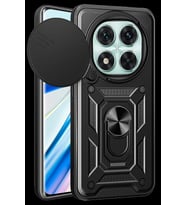 Pilelistore   Xiaomi Redmi Note 14 Pro 5G Kılıf Pars Lens Yüzüklü Silikon - Siyah