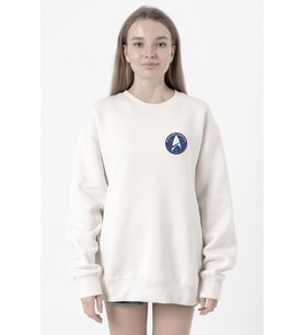 Star Trek Discovery Starfleet Command Beyaz Kadın 2ip Sweatshirt
