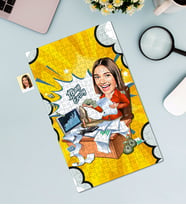 Kişiye Özel 240 Parça Muhasebeci Temalı Karikatürlü Puzzle