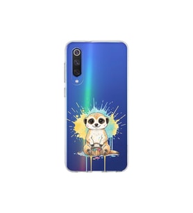 Xiaomi Mi 9 SE ile Uyumlu Splash Mirket Tasarımlı Şeffaf Silikon Kılıf
