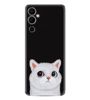 Pova Neo 2 Kılıf Resimli Desenli Silikon Platinium Series White Cat 1835