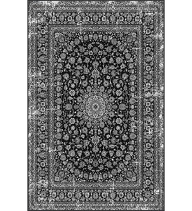 Eliana Home Baskılı, Yıkanabilir Kaymaz Taban Salon Halısı LNA1339-HT125 100x150 cm (Gri)